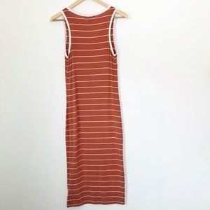 Forever 21 Dresses - F21 Rust + Cream Striped Midi Tank Dress Forever 21 Dresses - F21 Rust + Cream Striped Midi Tank Dress